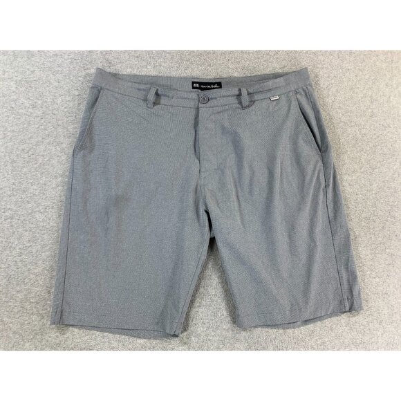 Travis Mathew BECK Flat Front Casual Shorts (Men's Size 38) Gray -11" - Picture 1 of 10